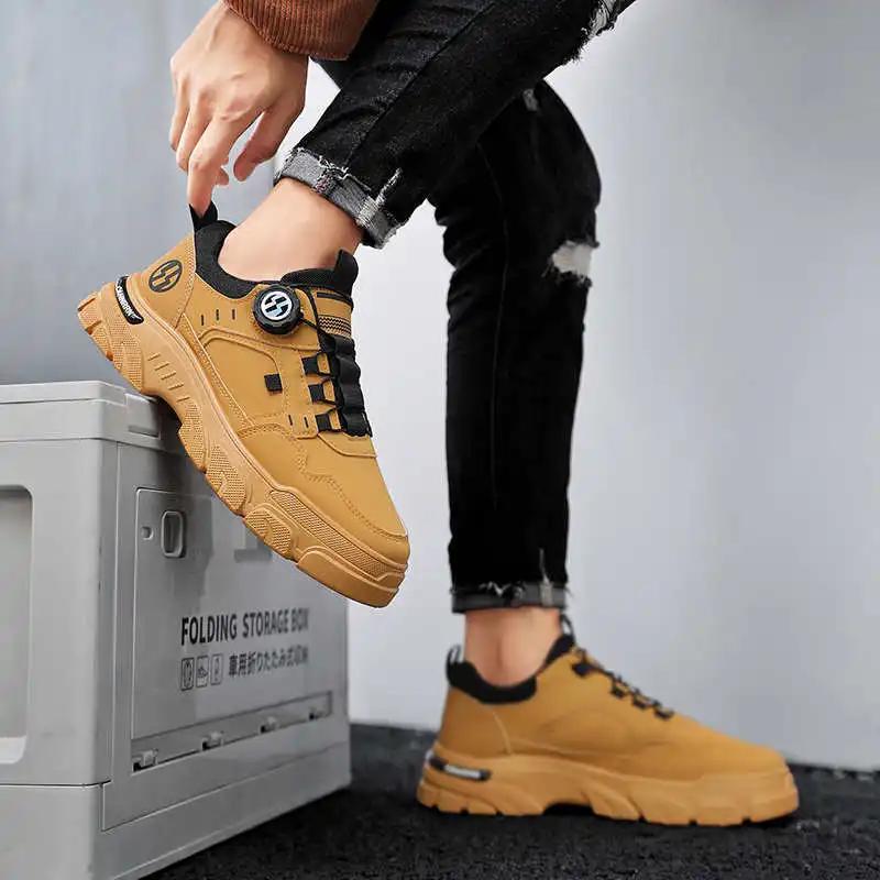 Fashion Anti-slip Fall Lace Up Boots Casual Green Sneakers Woman Middle Age Women Shoes Sport Style Cute Zapato Small Price
