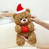 Teddy Hat Santa Bear Plush Toy Cute Cartoon Children Girls Holiday Gift Doll