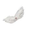 Fashionable Black And White Feathered Hair Accessory Featuring Wing Designs And Rhinestones For Young Women At Parties
