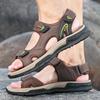 Men's Genuine Leather Sandals Brand Men Beach Sandal Summer Outdoor Casual Lightweight Sandal Fashion Sneakers Large Size 38-46
