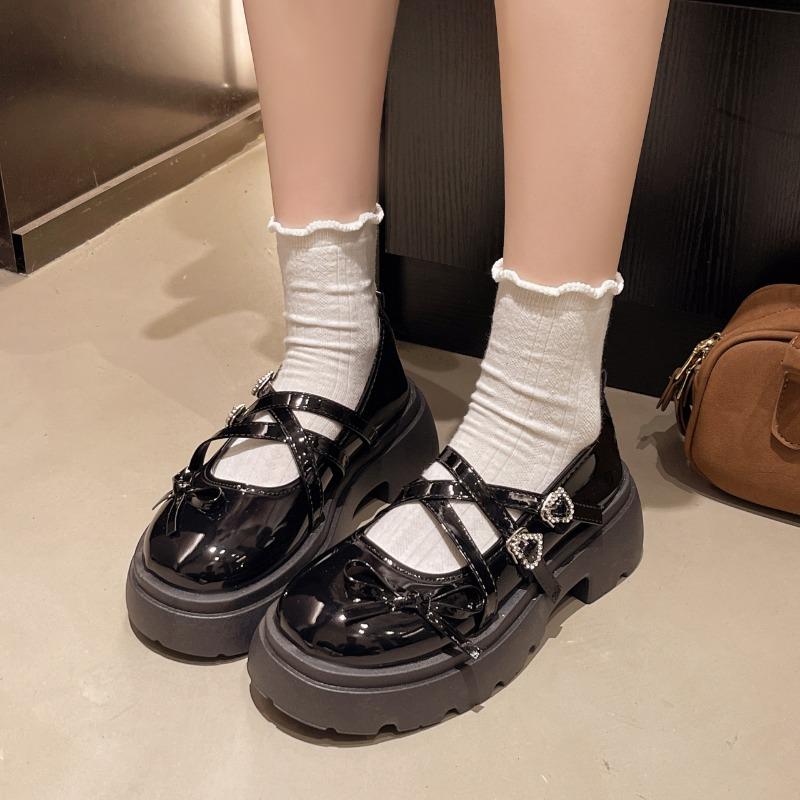 Fashion 2025 New Woman Mary Jane Shoes Spring Autumn Fashion Style Soft Bottom Anti-slippery Versatile Chic Princess Leather Shoes