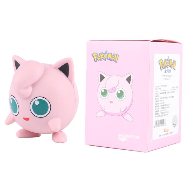 Original Cute Pokemon Model Toy Pikachu Charmander Bulbasaur Eevee Snorlax Action Figure Desktop Ornament