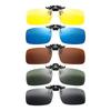 QIKEJI Clip-on Sunglasses, Flip-up Polarized, 5-Color Set, Ultra Lightweight, UV Protection, Unisex, Perfect for Sports, Driving, Cycling, and Fishing
