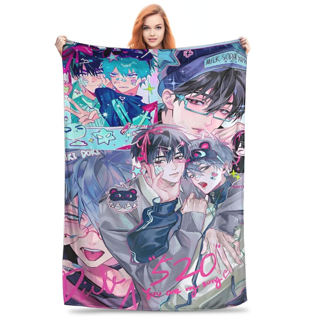 Anime Alien Stage Super Soft Blankets  Kids Plush Bedding Throws Aesthetic Home Decor Flannel Bedspread Sofa Bed Cover