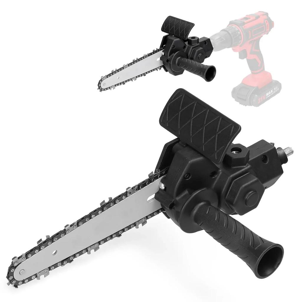 4+6 Inch Electric Drill Modified To Electric Chainsaw Tool Set Attachment Woodworking Cutting Tool Electric Chainsaw Accessory