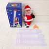 Electric Climbing Ladder Music Santa Claus Christmas Ornament Decoration for Home Christmas Tree Hanging Decor New Year Gift