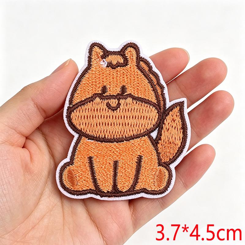 Cartoon Cute Small Animal Embroidered Iron On Patch DIY for Hats Jeans Backpack Clothing Sew Sticker Decoration Cap