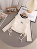 Girls' Embroidered Bow Long-Sleeve T-Shirt for Spring & Autumn