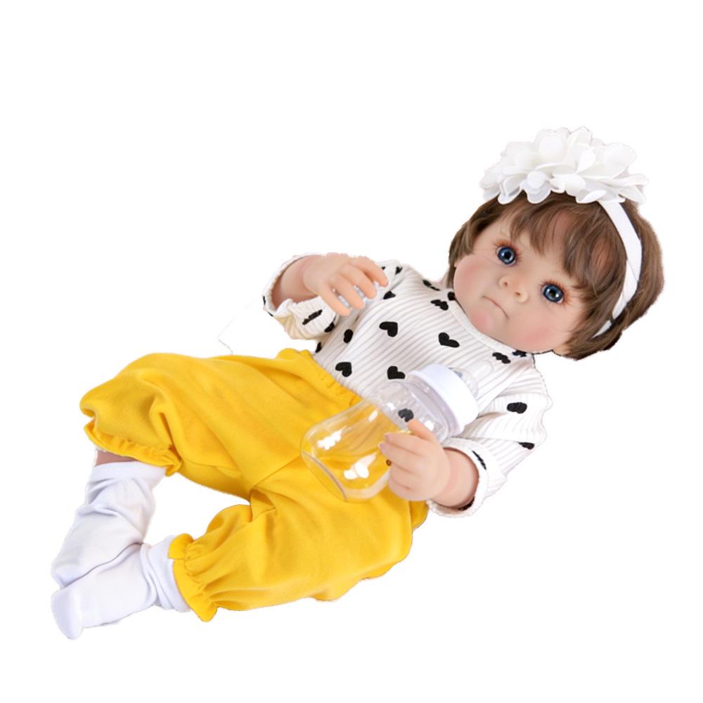 18-inch Bettie Hand-Painted Realistic Full Silicone Washable Reborn Doll