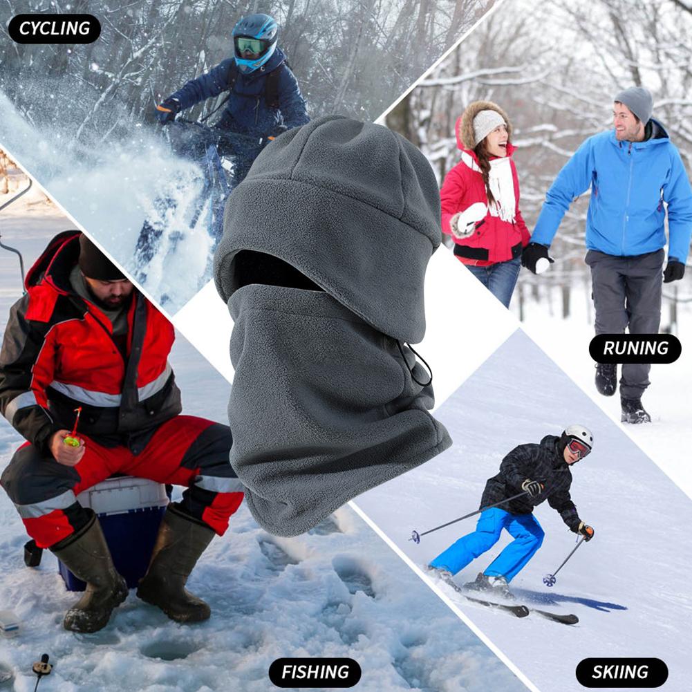 Balaclava Face Mask Multifunctional Winter Thermal Face Cover Adjustable Ear Protection for Outdoor Activities