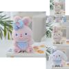 Adorable Bunny Plush Toy Soft Cotton Filled Keychain With Cute Rabbit Design