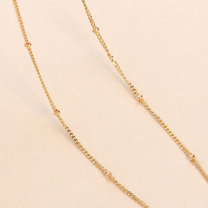 [14K gold] Emily Ball Chain Necklace