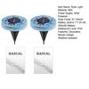 2Pcs Solar Mosaic Disc Lights Waterproof Pathway Lights Outdoor LED Garden Stake Lights Auto On/Off Solar Powered Lamps for Yard Lawn Driveway