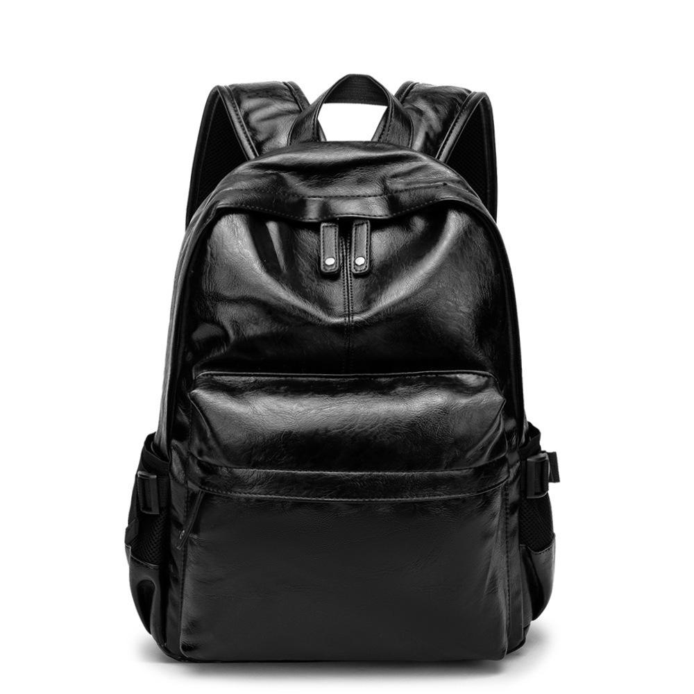 Trendy Large Capacity Korean Style Men s Travel Backpack 42.5x32.5x12 cm чёрный