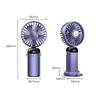 Usb Rechargeable Portable Handheld Fan – Cute Plastic Design, Dual Use (Handheld/Stand), Summer Cooling Fan For Kids & Adults