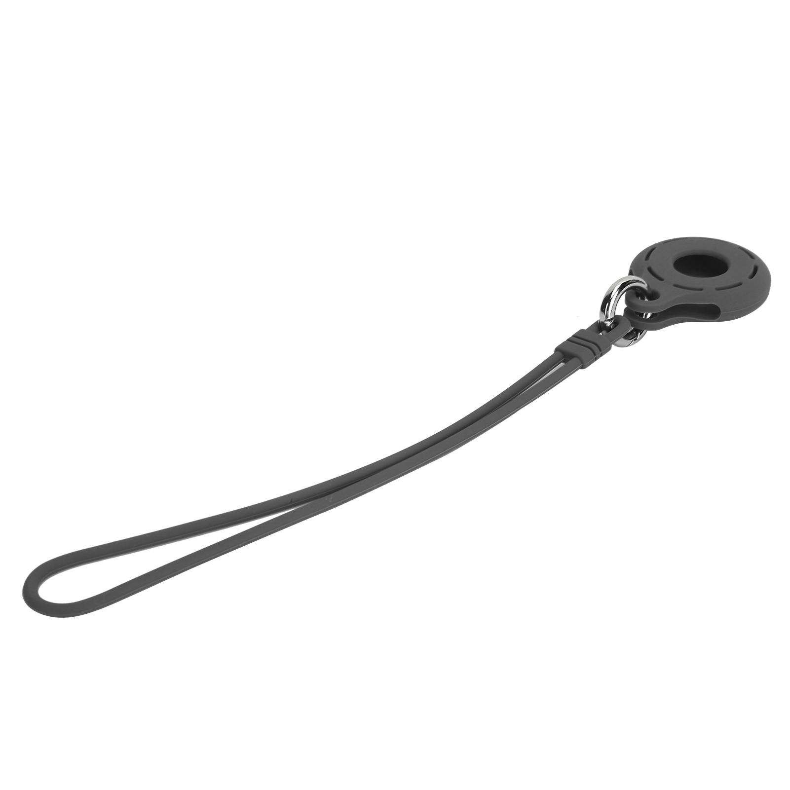 

Полый круглый силиконовый чехол Защитная крышка-рукав от потери для локатора IOS чёрный