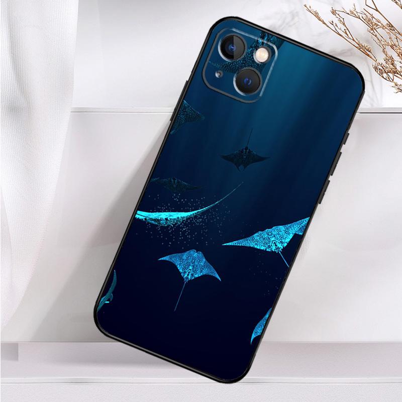 Animal Manta Ray Shockproof Case For iPhone 18 17 15 16 Pro Max 11 14 Plus 12 13 Mini 16e 17 Air Phone Cover