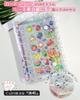 GOKEI Sticker Book A6 Clear Binder x Refills x Sticker Card Clear Mini Sticker Transparent PP Collage Star Turquoise Blue [Binder 1, 20] Notebook,