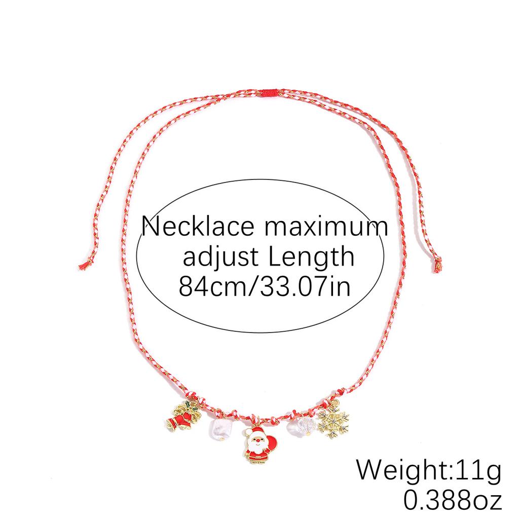 Christmas Day Necklace European and American Multi-layer Christmas Necklace Christmas Necklace