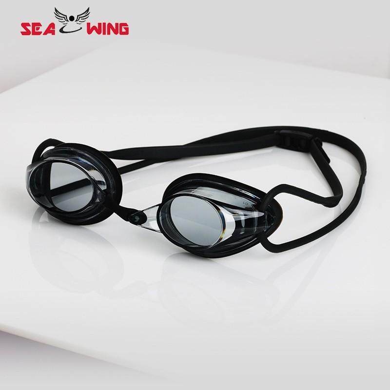 Waterproof, anti-fog, high-definition racing training swimming goggles, unisex professional diving goggles equipment 1361Black