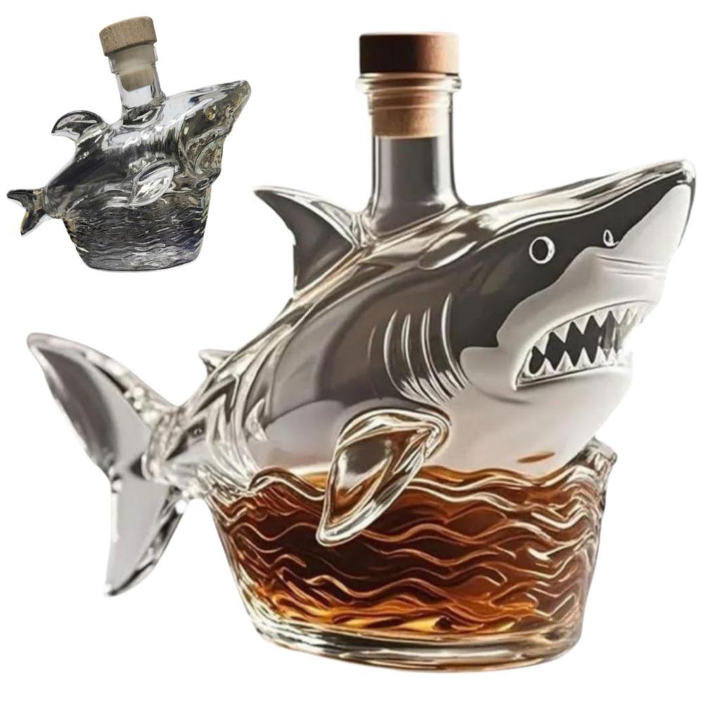 Shark Statue Wine Bottle 320 Ml Wine Decanter Fun Whiskey Bottle  Home Bar