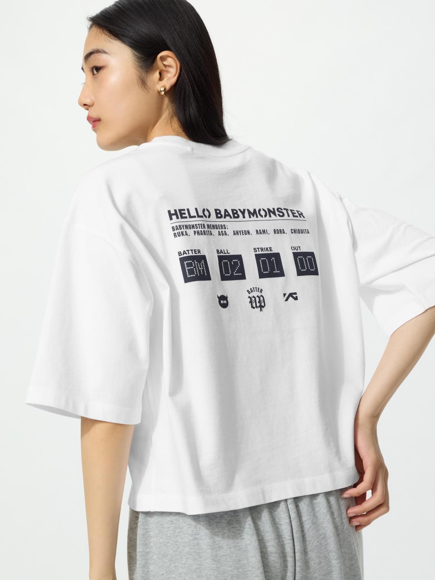 

Uniqlo Япония K-Pop группа Babymonster Уютный Boxy 00 WHITE/M