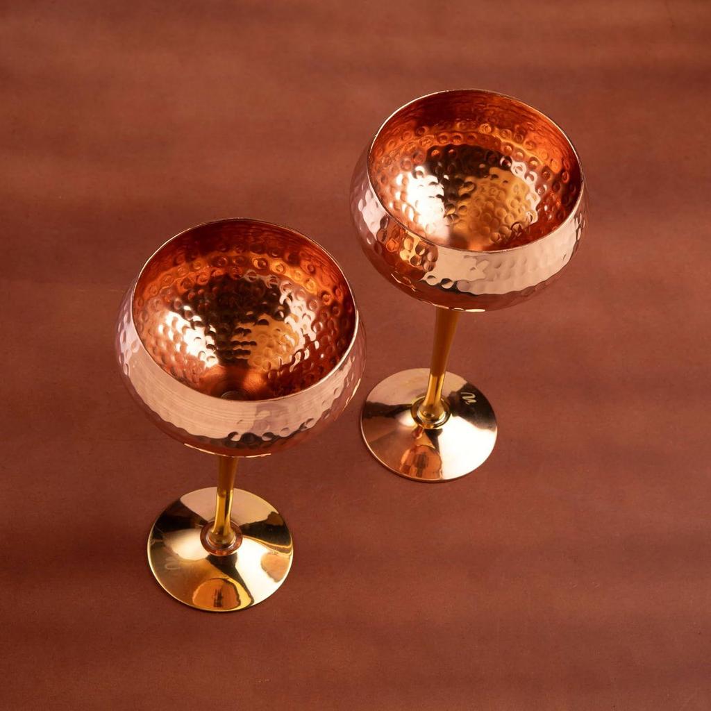 Mocktail Bevrage Barware Home Decor Wine Glass Bar Accessories & for Anniversary & Weddgin Gift (Combo Pack of 2)