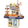 Kids Play Kitchen Set Simulation Cooking Toy with Spray Effect and Light for Children's Toys and Gifts