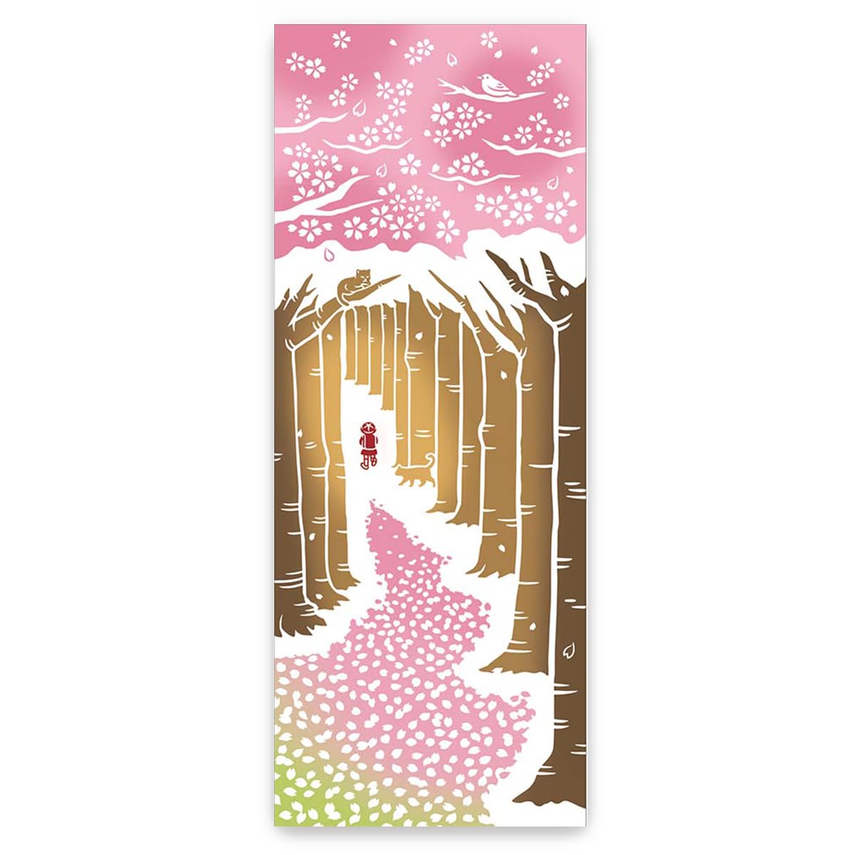 

JIKAN STYLE Tenugui Hand Made in Souvenir for Traditional Cherry Sakuragawa Castle Cherry Cherry 35 x 50305 50306 Blossoms in Full Towels, Stylish,
