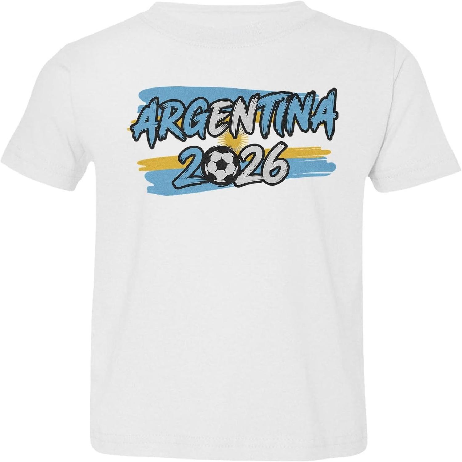 

Argentina Flag Logo Style Inspired - 2026 Soccer Fans Toddler T-Shirt S разноцветный