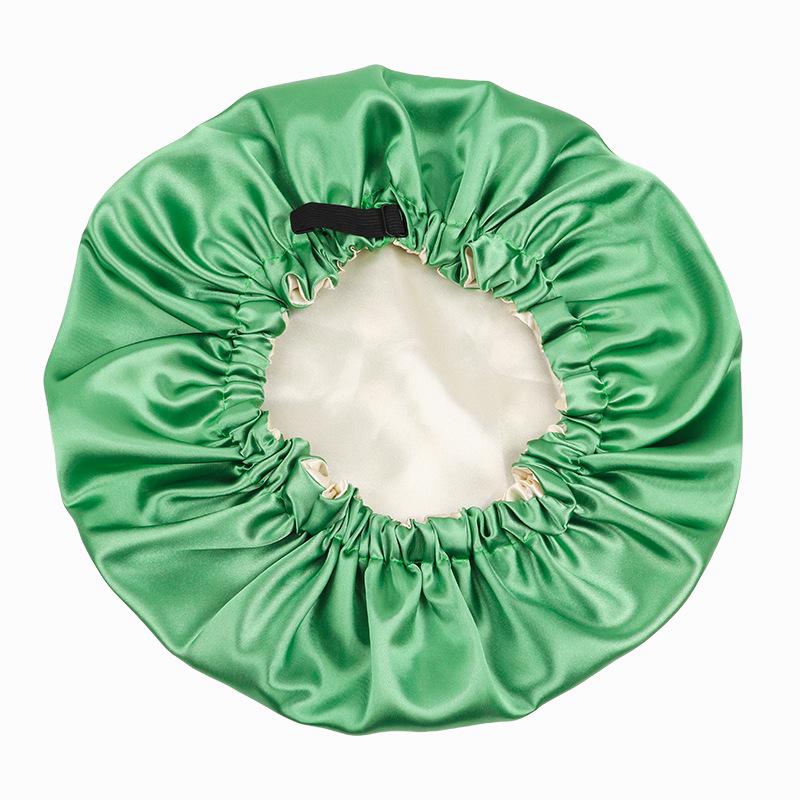 Reversible Satin Sleep Cap - Double-Layer, Adjustable Faux Silk Hair Care Cap