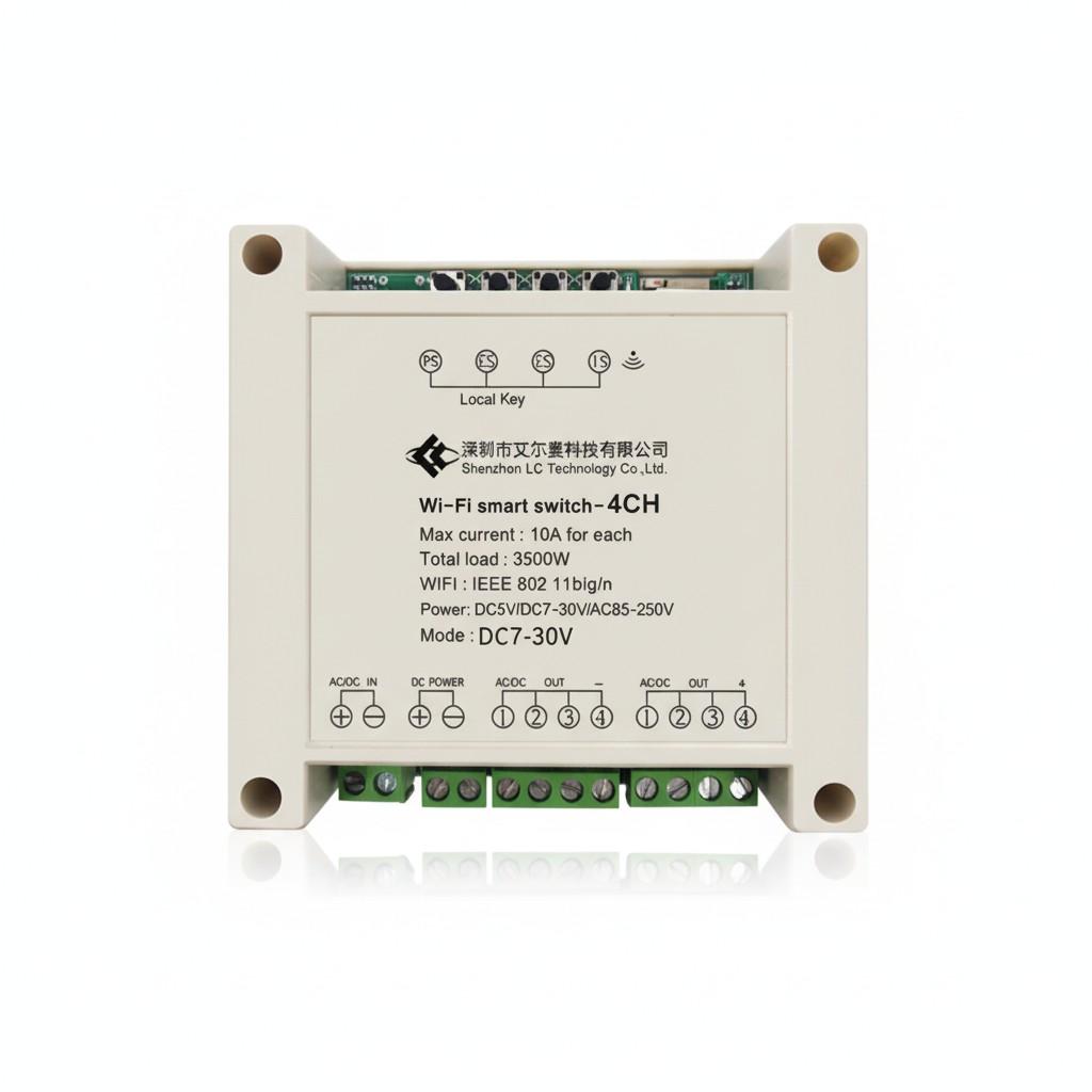 Tmall Genie eWeLink Four-Channel WiFi Remote Relay Phone APP Control Smart Switch DIY Accessory