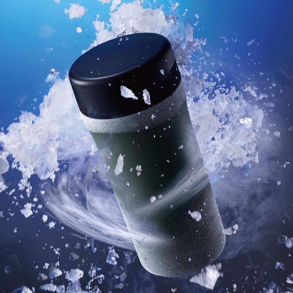 Doshisha Sub-Zero Water Bottle, 400ml, ON℃ZONE, Olive Green