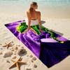 1Pc Dinosaur Volcano Storm Beach Towel, Quick Dry, Multi-Use for Beach Pool Gym Yoga Home Travel, Christmas, Halloween, Xmas Gift M92824