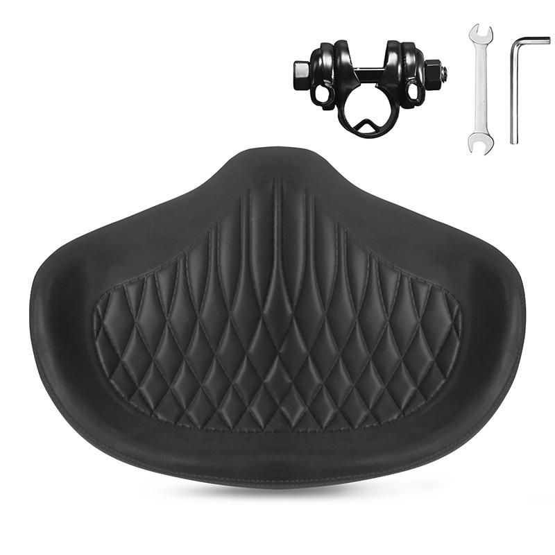 BUCKLOS Oversized Bicycle Saddle Noseless Bike Saddle Exercise Bike Seat Cushion Shock Absorption Widen MTB Seat чёрный