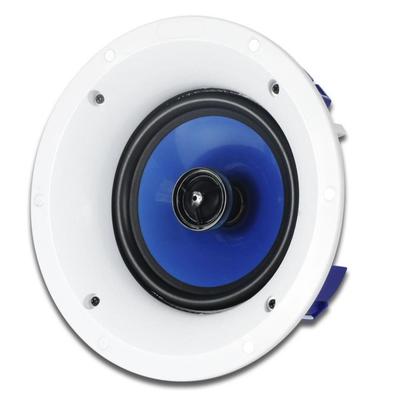 6.5-Inch Blue Fixed Impedance Built-in Ceiling Speaker with Self-Suction Grille for Home Theater