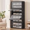 Multilayer Dustproof Shoe Rack Cabinet - Transparent Design for Small Spaces Spacious Storage Organizer Shelf for Shoes