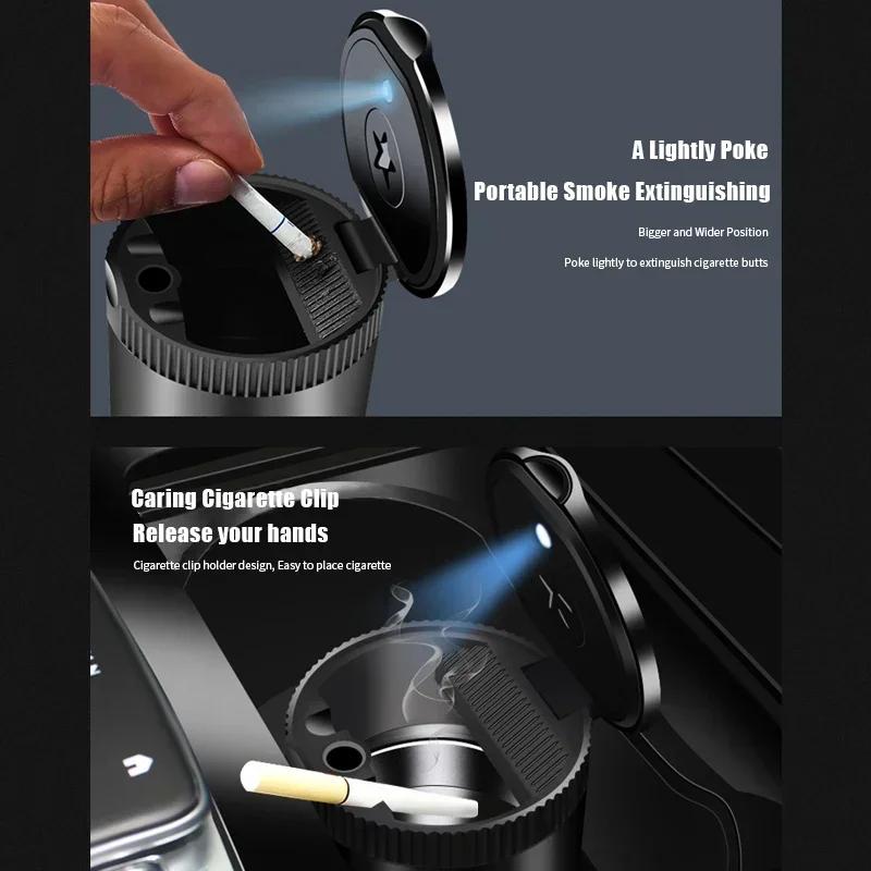 LED Car Ashtray Flame Cigarette Holder Accessories for Volkswagen VW Rline GOLF JETTA PASSAT Polo SCIROCCO TOUAREG TOURAN T-ROCKD1