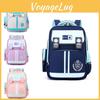 Cute Simple Colorblock Nylon Backpack For Kids With Lightweight Comfortable Straps