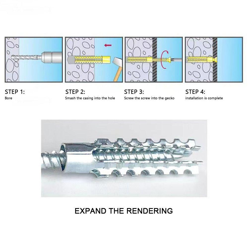 Solid Metal Expansion Tube Thorny Wall Anchors New Expansion Bolt  Concrete Wall