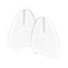 Women's Non-slip Invisible Forefoot Pad Flip-flops - Anti-pain Beach Outdoor Half Size