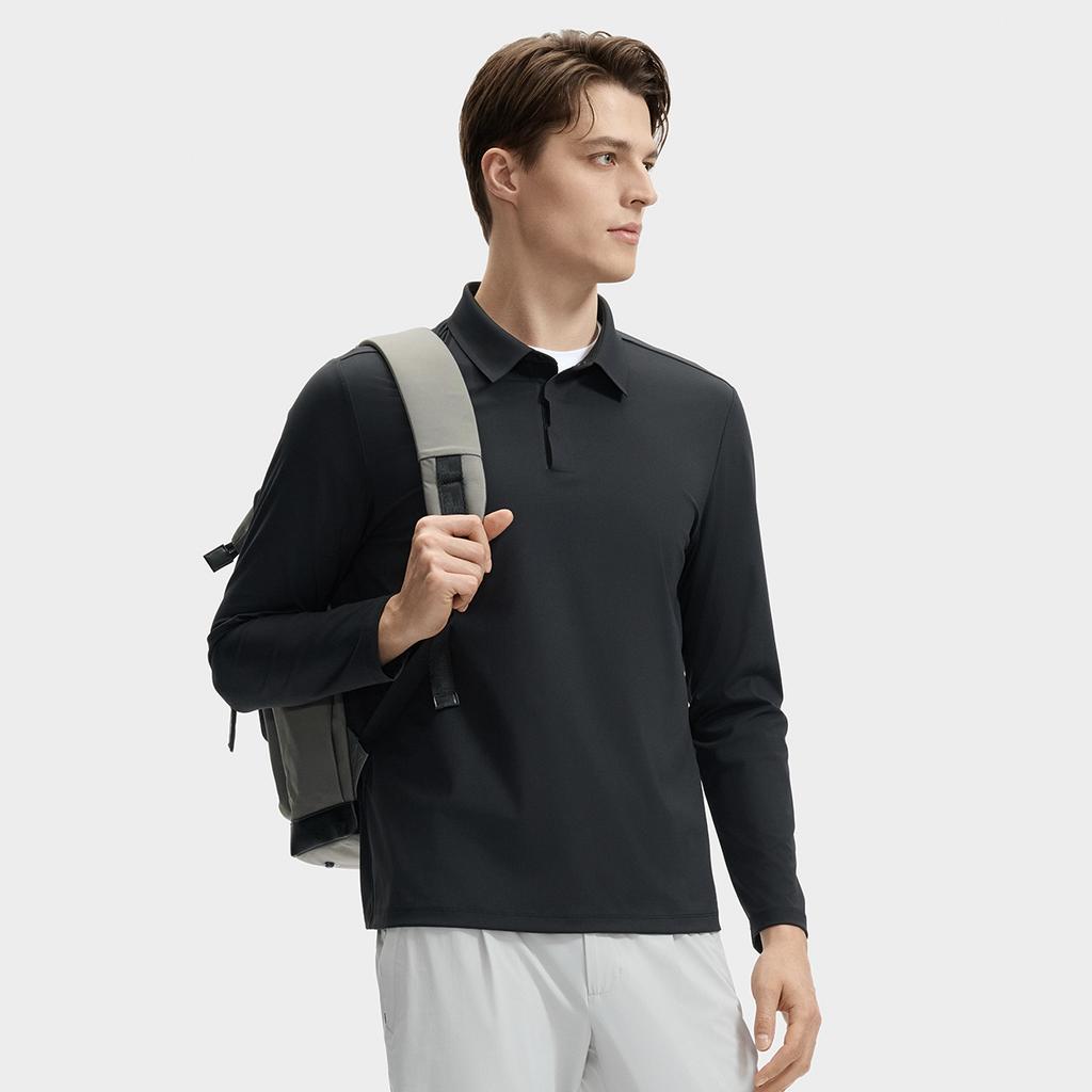 New FILA Polo Shirt Men's Jet Black F11M432203FBK