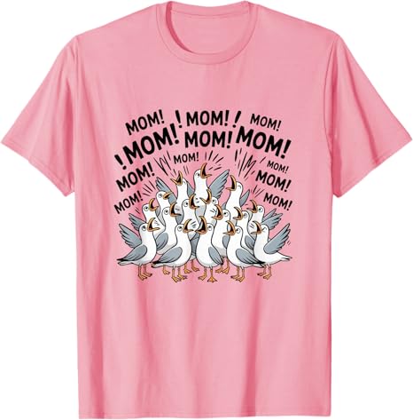 2026 New Fashion Mothers Day Novelty TShirt Gift Funny Bird Mom Seagull Funny Mama Seagulls Ocean Graphic Aesthetic Clothes