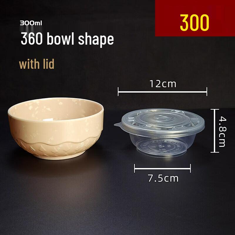 Disposable Plastic Bowls for Takeout & Home
