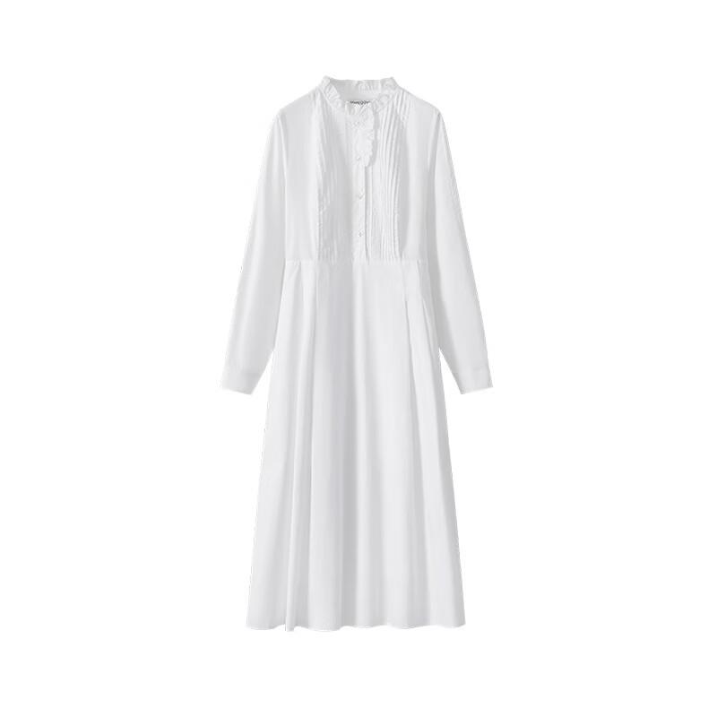 

Marc O Polo Women s Spring Pleated Ruffle French Style Maxi Dress XS