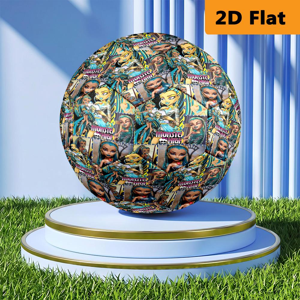 Monster High Magic Soccer Ball Suitable for Both Training and Competition No. 5 Football Outdoor Sports High Elasticity Unique Football Gifts