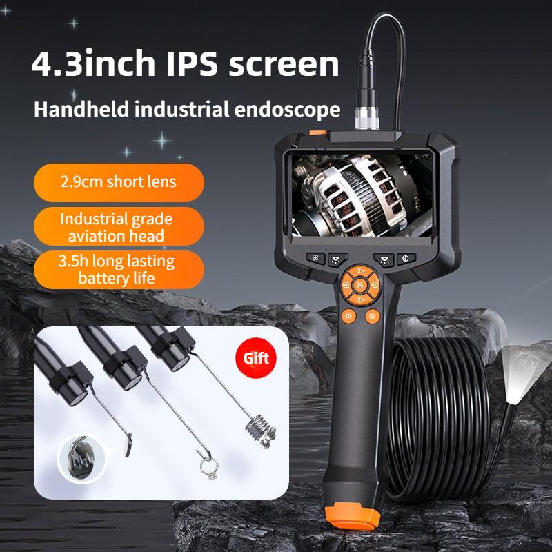 

4.3-inch IPS Screen Handheld Industrial Endoscope Portable High-definition Automotive Inspection Instrument Pipeline Camera Single Lens 1M