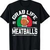 Funny Meatball Italian Food Italy Flag T Shirt