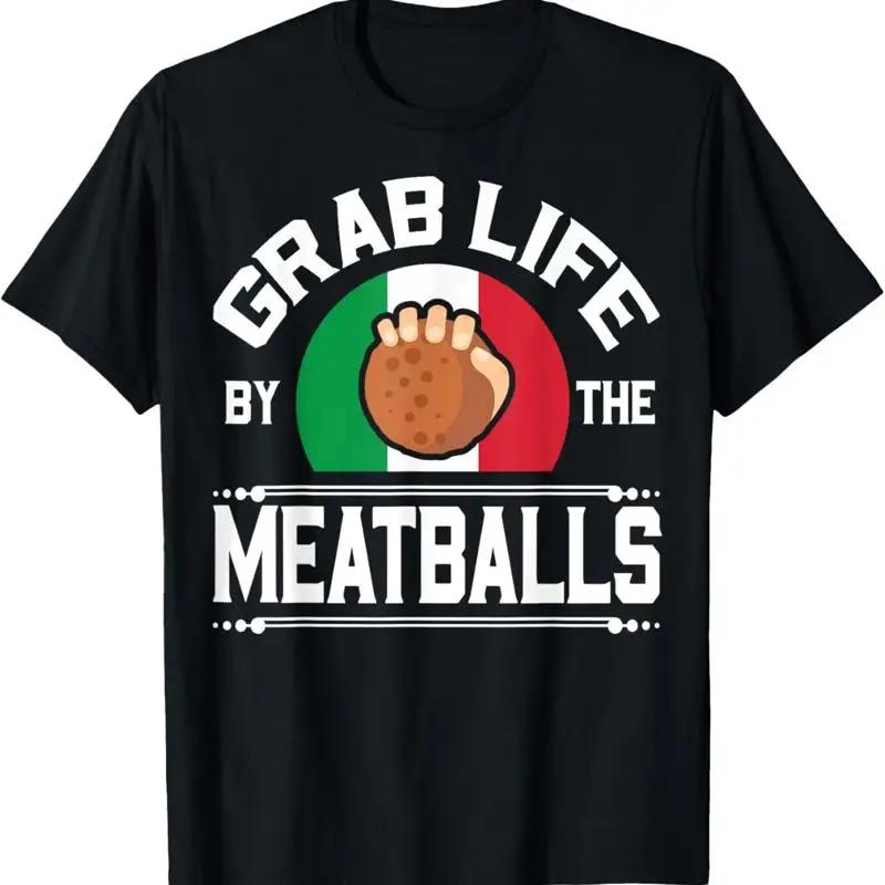 

Funny Meatball Italian Food Italy Flag T Shirt 5XL різнокольоровий