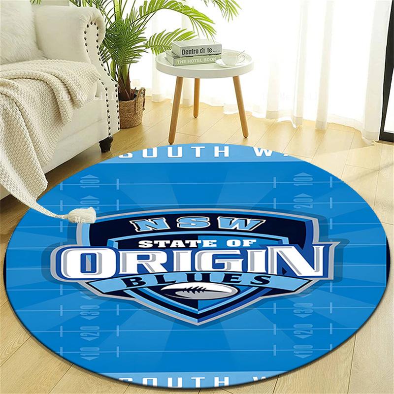 1pc Football Team (43) Design Printed Area Round Carpet for Bedroom Living Room Home Decor Rugs Mat Non Slip Mat Rug for Bedside